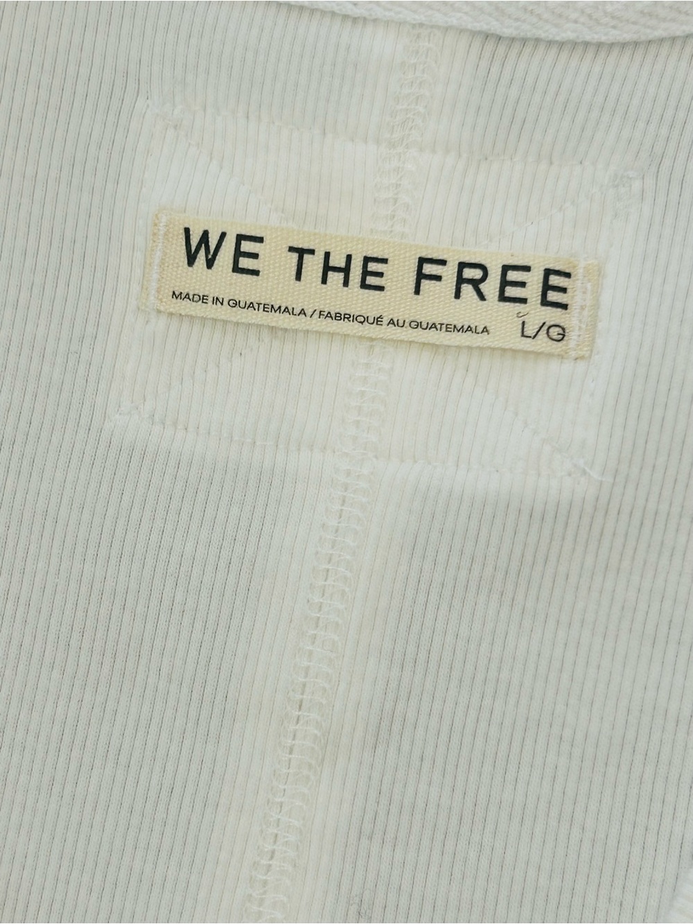 NWOT - We The Free White V-Neck Ribbed Tank - Picture 4 of 6